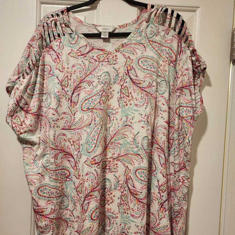 Women's plus size CJ Banks short-sleeve shirt
